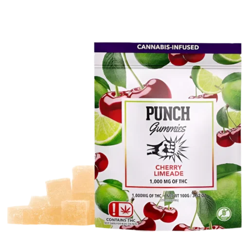 PUNCH GUMMIES For those who want their edibles to taste like candy and hit like gas—Punch Gummies are the real deal.Small bite. Heavyweight high..