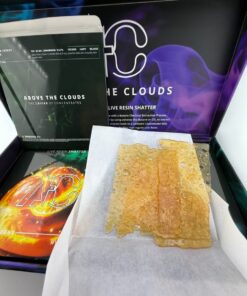 above the clouds shatter This ultra-refined concentrate delivers crystal-clear slabs packed with sky-high THC and a terp profile that lifts your body..